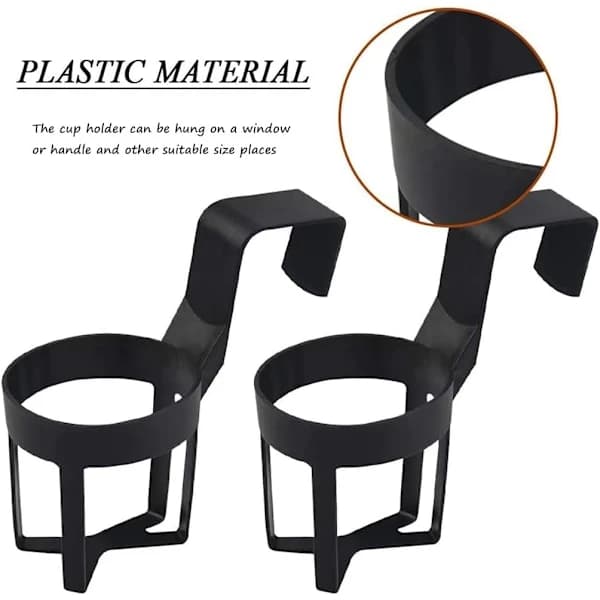 2 sorte bilkopholdere, bilvandkopholder i plast