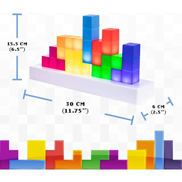 Tetris Lampe, Attoe LED Tetris Stabelbar Nattlampe