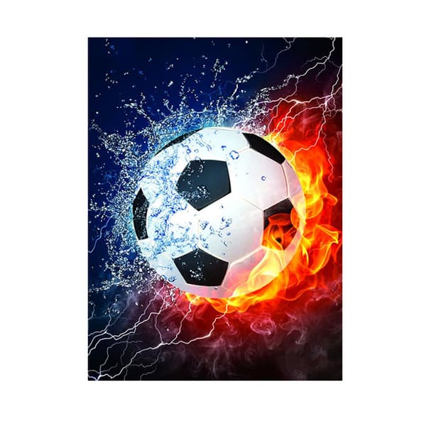 Målning-DIY 5D Diamantmålningssatser Fotbolls-VM