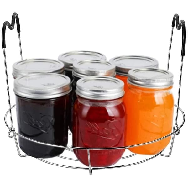 4-delars konserveringsset, 1 konserveringsställ + 1 burklyftare + 2 konserveringstrattar, konservering S Silver
