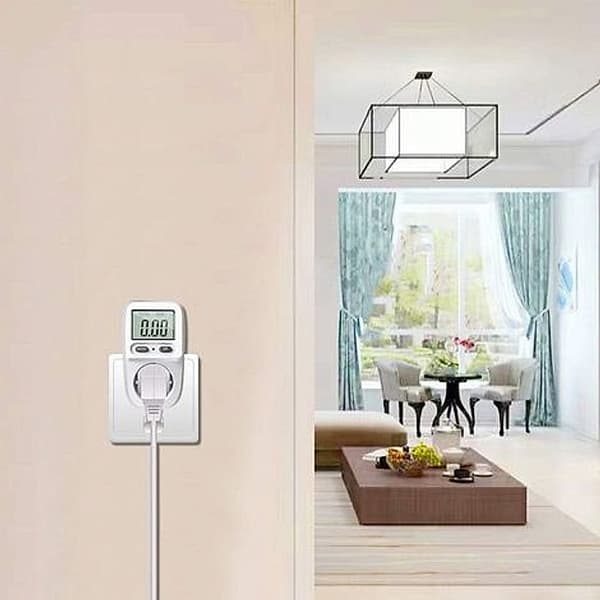 3680W Energimätare - LCD-display - Spänning 200-276V - Mäter förbrukning 0-9999,9 kWh