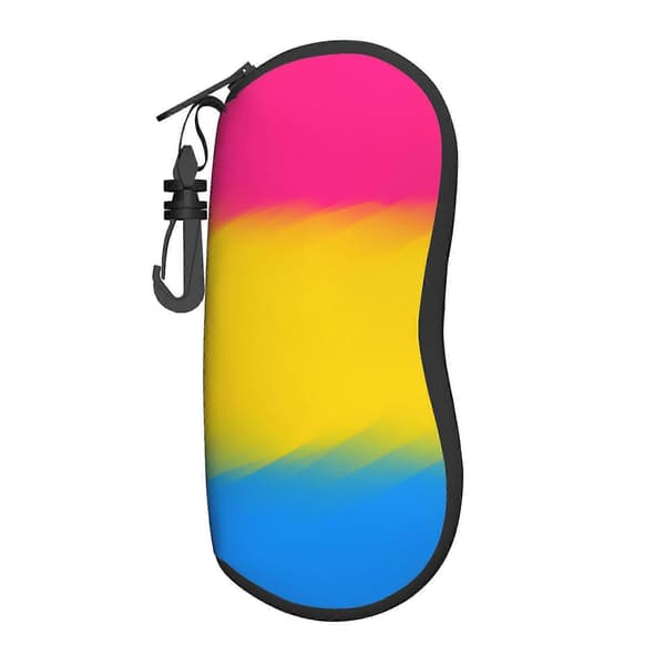 Panseksuel Pan Pride Solbrilleetui Brilleetui Med Bælteclips Lynlås Dobbelttryk Solbrilleholder Til Voksne Børn