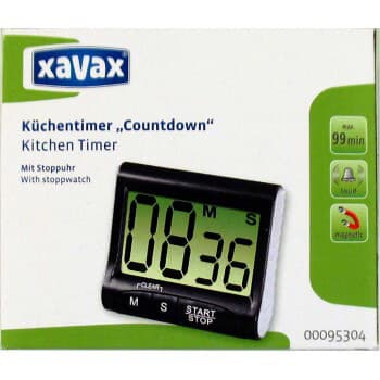 XAVAX Kjøkkentimer Digital Svart