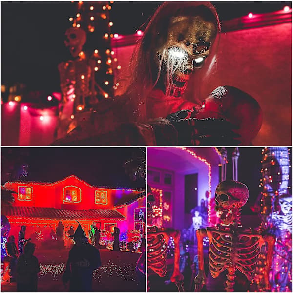 Pakke med E14 røde LED-pærer 3W E14, dekorative røde E14 LED-pærer, 25W erstatning, velegnet til stemningsbelysning, Halloween, jul [Energiklasse