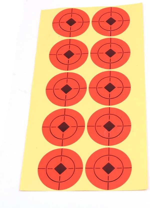 250x Shooting Targets Fluorescent Yellow Reactive Splatter Self-Adhesive Paper Targets 203x203mm 250pcs 250pcs