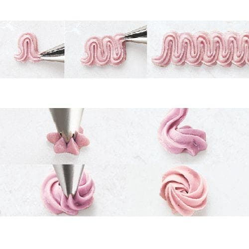 Wilton Dekoreringstylla #016 Åpen Stjerne Kortpakket Vit white