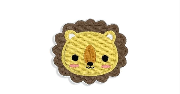 10 st/förpackning Broderade tygmärken med tecknade djur, groda och panda