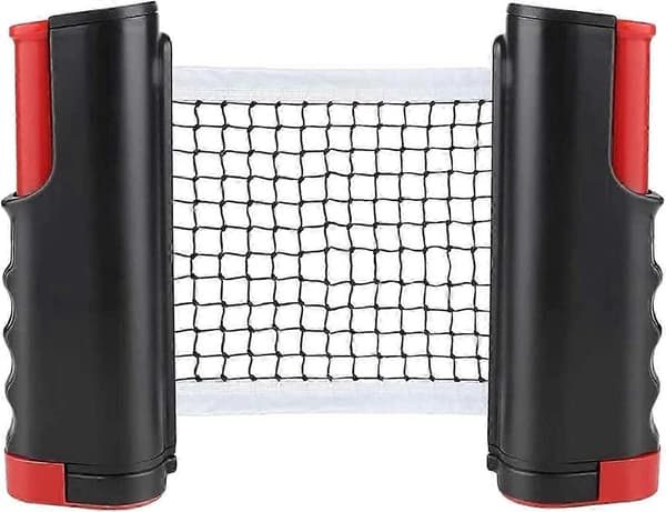 Retractable Table Tennis Net, Portable Ping Pong Net Rack, Perfect for Ping Pong Tables, Desks, Dining Tables, Adjustable Length 190 cm