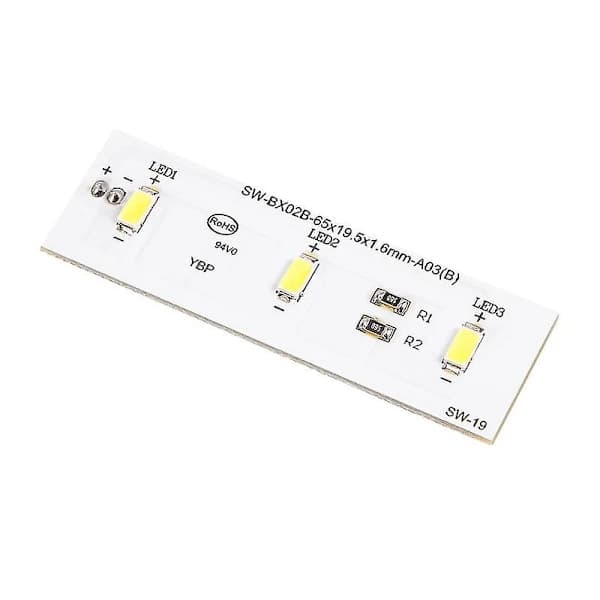 LED light strip for refrigerator, replacement for refrigerator ZBE2350HCA SW-BX02B, spare part xh White