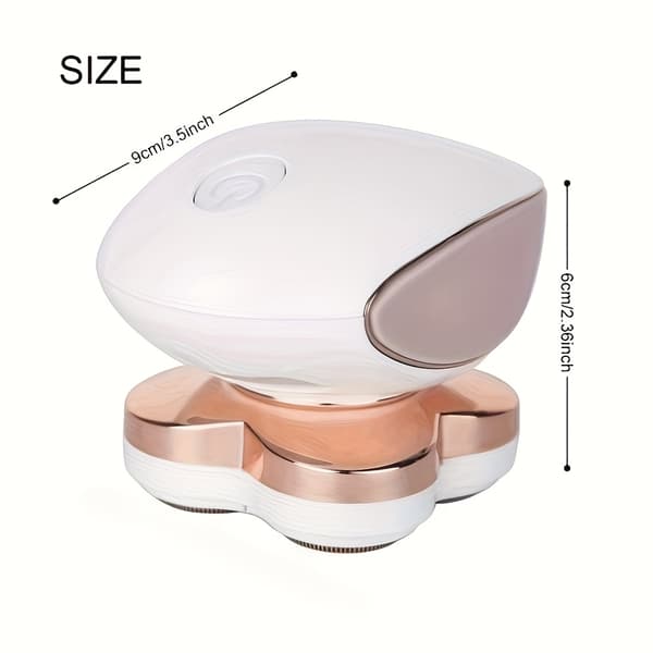 Epilator, elektrisk barbermaskin, 4 blader, 360° rotasjon, for helkroppstrimming