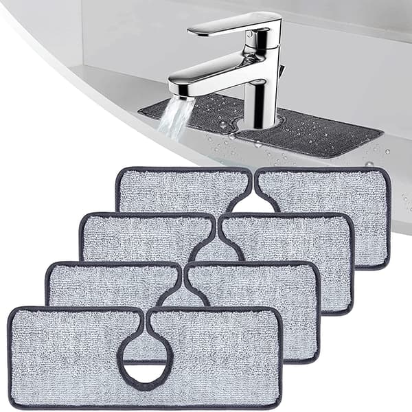 Pakket kranplate toalett sprutbeskyttelse vask kran mikrofiber absorberende pute absorberende pute