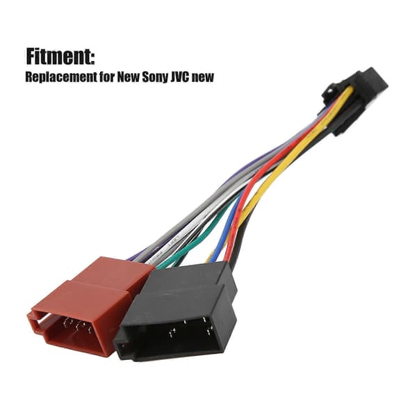 Radio Stereo Wiring Harness Adapter ISO Wiring Harness Connector Replacement for Sony JVC New