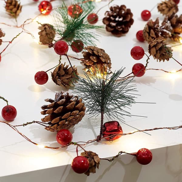 Julegirlander med LED-lys Julebelysning Julegirlander Kongle Eventyrlys