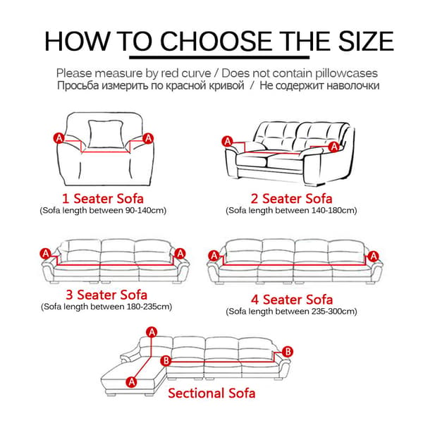 2-seters stretchsofaovertrekk med armlener Elastisk sofaovertrekk Magi