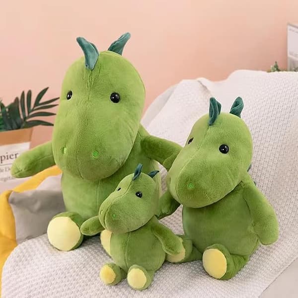 New Spin Dragon Plush Toys, Cute Green Cartoon Small Dinosaurs