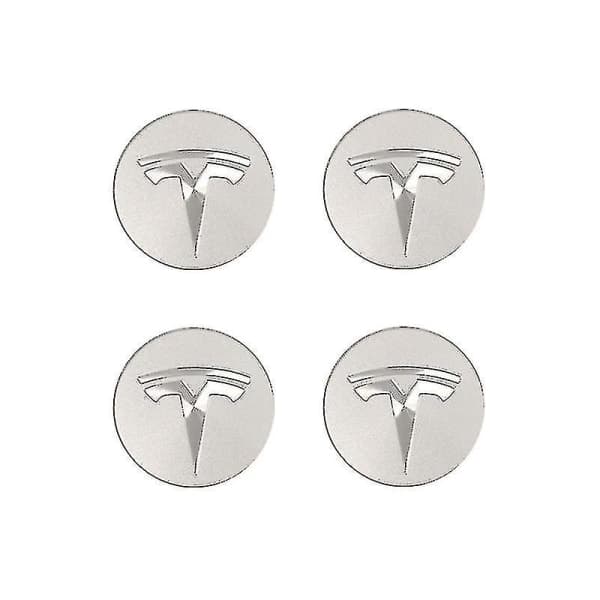 Tesla Model 3/X/S/Y Navkapsel Navkapsel Navkapsel Tilbehør Sølv (FMY)
