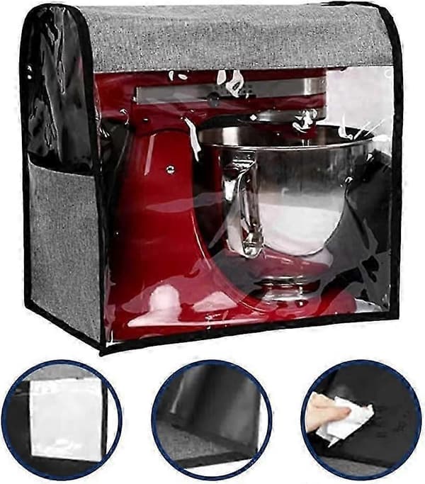Pölysuoja KitchenAidin yleiskoneelle, Oxford-kangas, helppohoitoinen, sopii useimpiin malleihin 26s