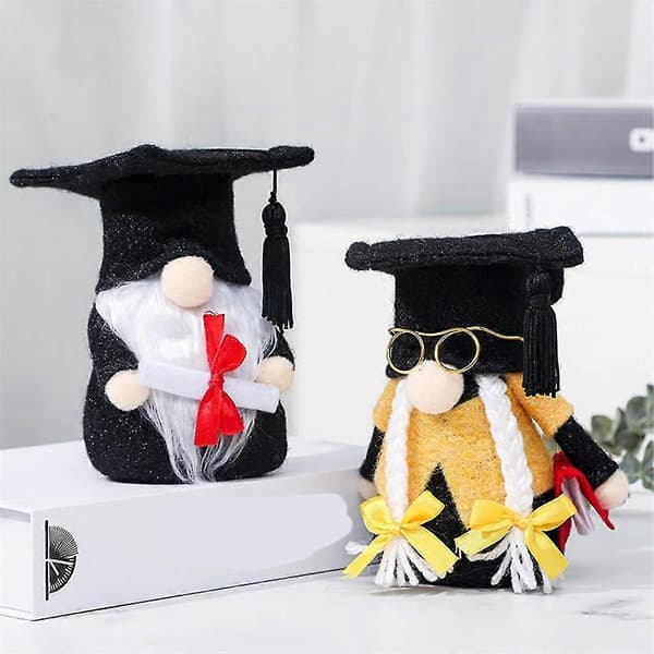 Graduation Decorations Gnome Class 2024, Gnomes Plush Gifts Present Decor Grad Swedish for Party Ceremony Home Table A
