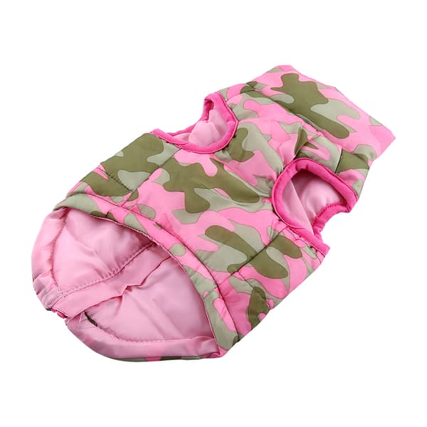 Warm and Stylish Pet Jacket for Cold Weather, Rose Red, Size M