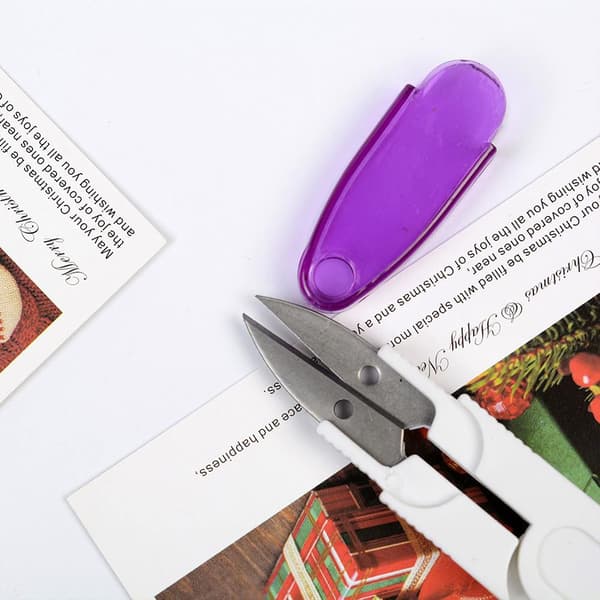 Sewing Thread Cutter, Versatile Scissors with Safety Cap, for Cutting Threads, Portable Scissors for Small Plants