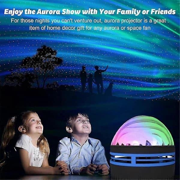 Northern Lights Projector, 2-in-1 Northern Lights and Ocean Wave Projector, Aurora Projector