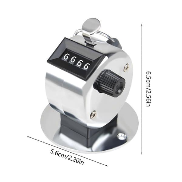 Tally Counter 4-Digit Clicker Counter, Metal Hand Tally Clicker Counter for Knitting Coaching [DB] 4 Pack 4 pack