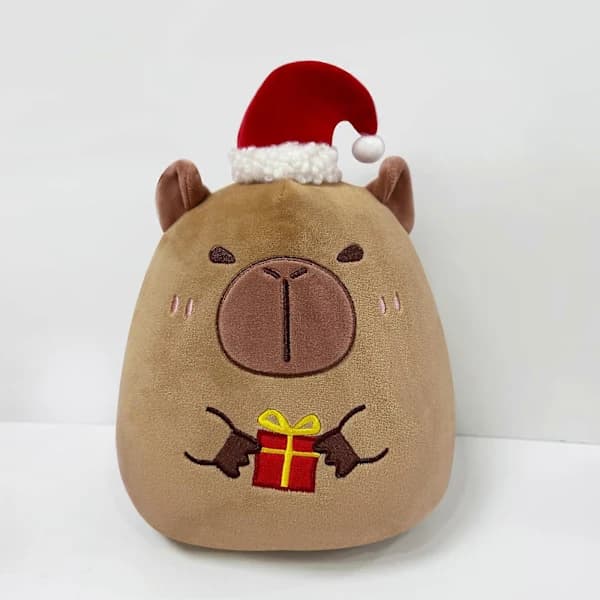 Plysch Tomte Jul Snögubbe Leksak Prydnadskudde Jul Älg Capybara Hemkudde Jul Capybara_tfrf Jul Capybara