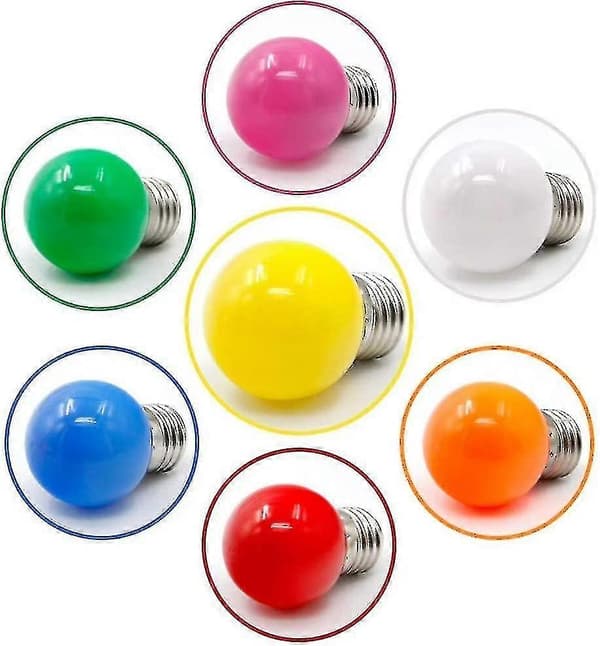 [LD]40X Farvede E27 LED-pærer 240 Lumen Kompatible med Indendørs Dekoration