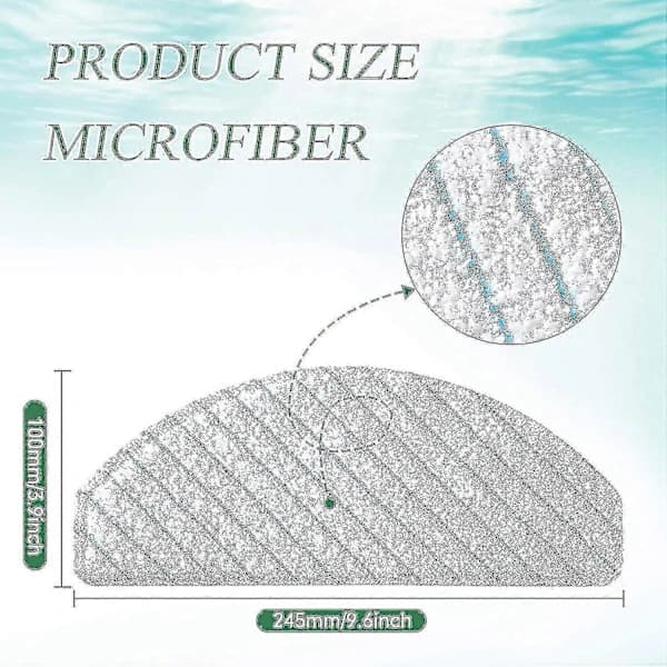 100 stk. moppepuder til Ecovacs T9 T9+ T8 T8+ T8 Aivi N8 N8 Pro Robot