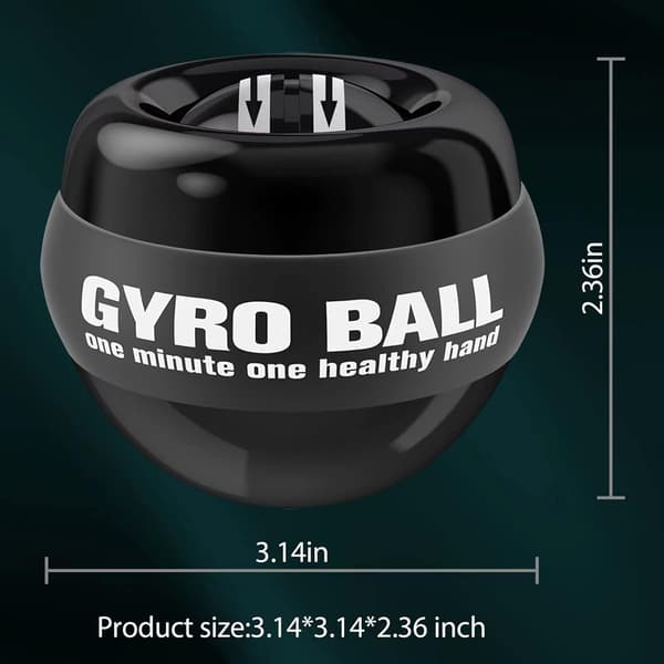 Wrist Training Ball - Self-Starting Gyroscopic Forearm Exerciser for Arm Strengthening