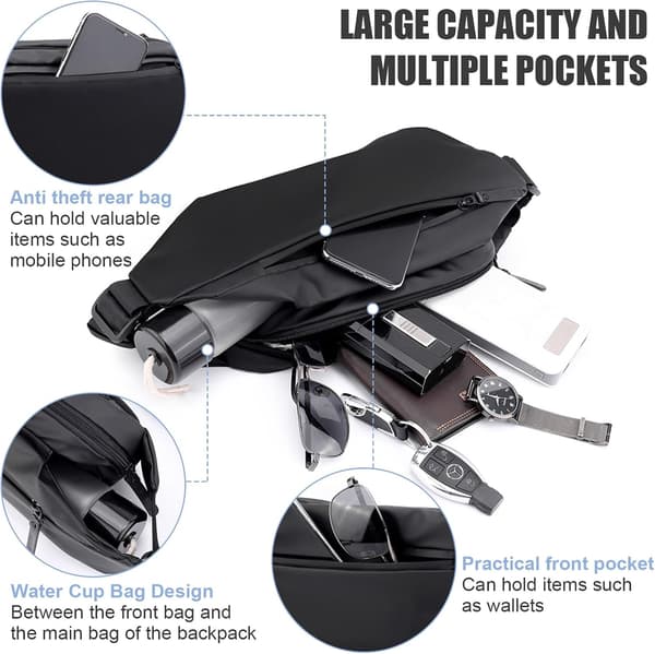 Fanny Pack, Belt Bag, Waterproof Shoulder Bag, Sling Bag Backpack, Sling Bag Chest Bag