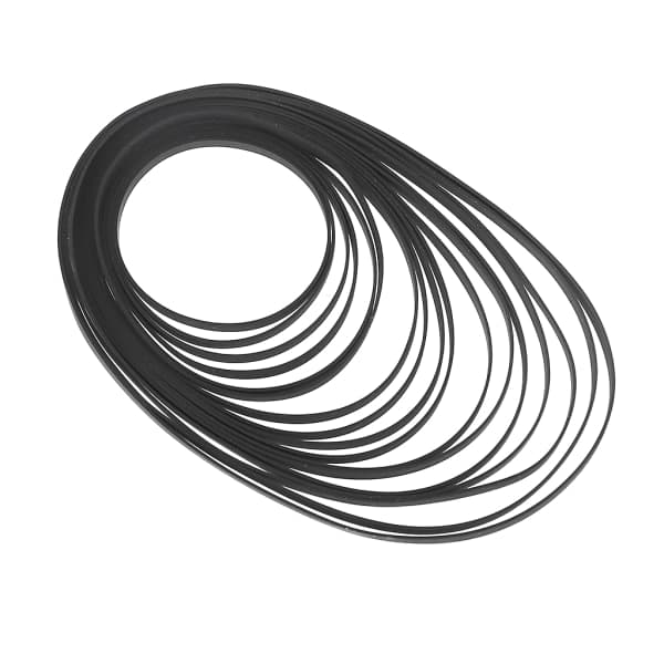 3 mm bred flad drivrem til pladespiller, gummibånd til LP-vinylafspiller Phono 130 mm
