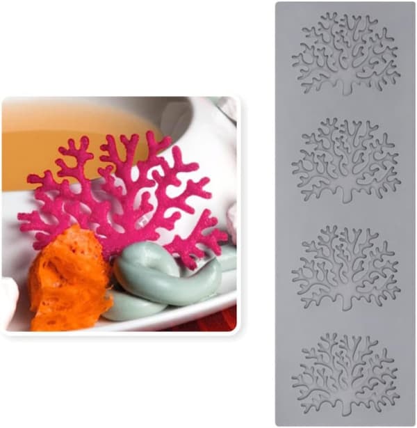 5-delt silikonpregeform for fondantkakedekorasjon-FY-