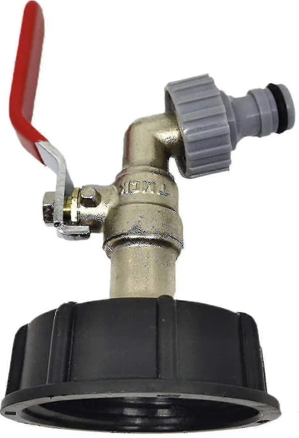 IBC Kran Tankadapter Messing Tote Tank Kran Matkvalitet Avløpsadapter 1/2