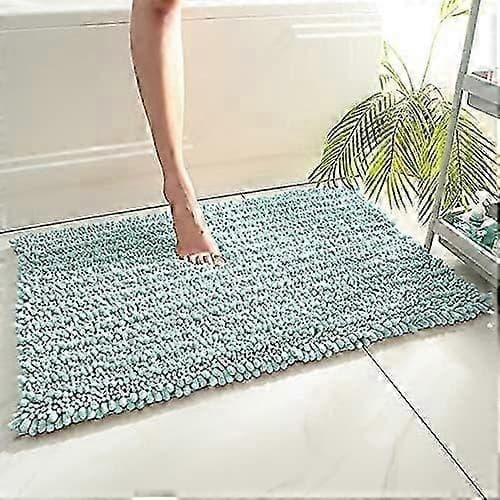 Non-slip soft bath mats, chenille microfiber bathroom mats, water absorbent bathroom mats