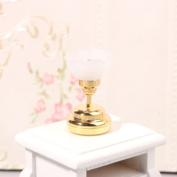 1:12 Dukkehus Miniatyr LED Lys Taklampe Lysekrone Leketøy