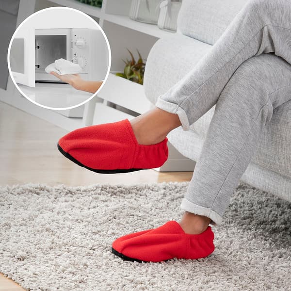 Microwaveable Slippers InnovaGoods Red