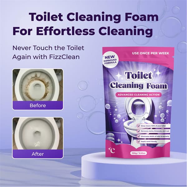 1-5x Fizzclean Toiletskumrens, Insta-Action Fizzclean Skumrens 1 stk 1pcs