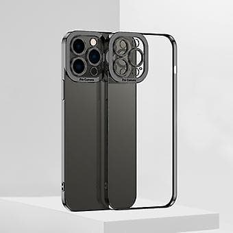 Galvanoitu TPU-kotelo iPhone 14 Plus -puhelimelle (musta)