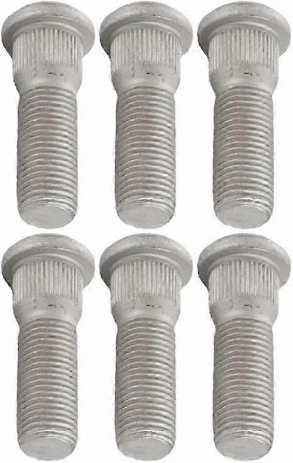 6 Pcs M14x1.5 Heavy Duty Wheel Studs and Bolts for SUVs and Trucks