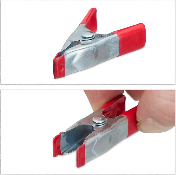 Tenger sett med 36, skrustikke, stang, DIY-klemme, modell, metall, Bredde 20mm, rød. [db]