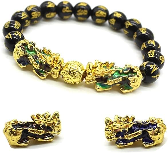 Feng Shui Obsidian Wealth Bracelet Color Changing Pai Show Bracelet