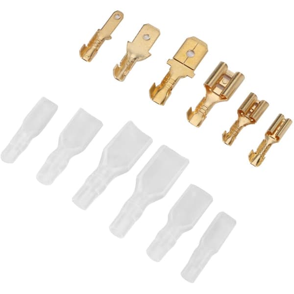 210 stk Gullisolerte Elektriske Kabelterminaler Hann Hunn 2.8/4.8/6.3mm