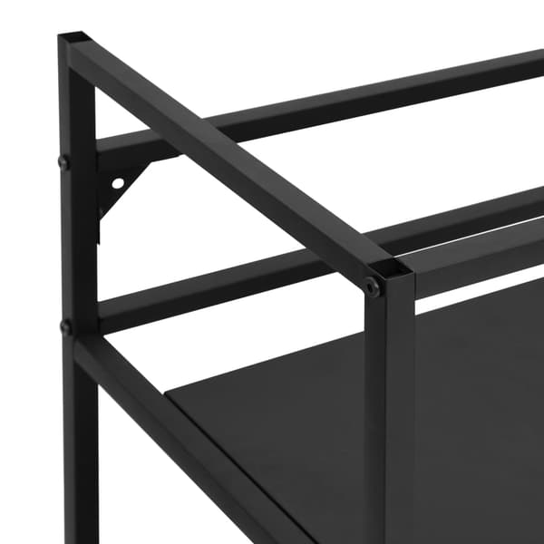 vidaXL Ramme til håndvask sort 40x38x83 cm jern Svart black