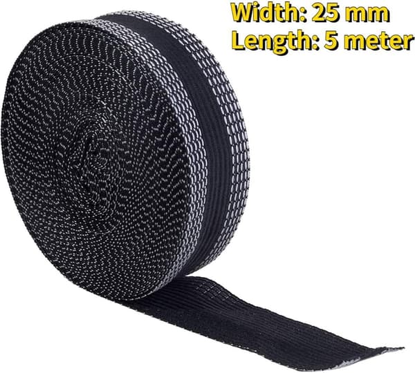 2-pack - Black - Iron-on Tape - Hemming Tape - Suitable - 5M - Lace Tape - Self-adhesive - 2.5 cm - Hemming