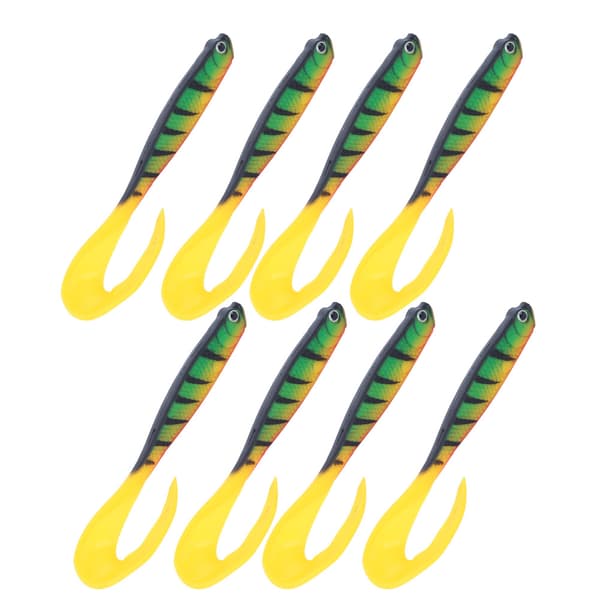 2-pack Soft Simulation Bait with Long Tail for Freshwater and Saltwater Fishing