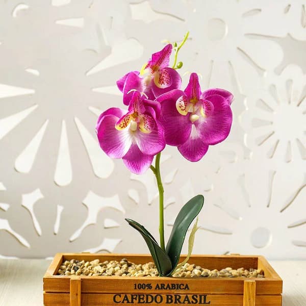 DIY Artificial Plant Flower Artificial Plant Mini Phalaenopsis Artificial Flower DIY Creative Props Flower Arrangement Accessories Artificial Plant