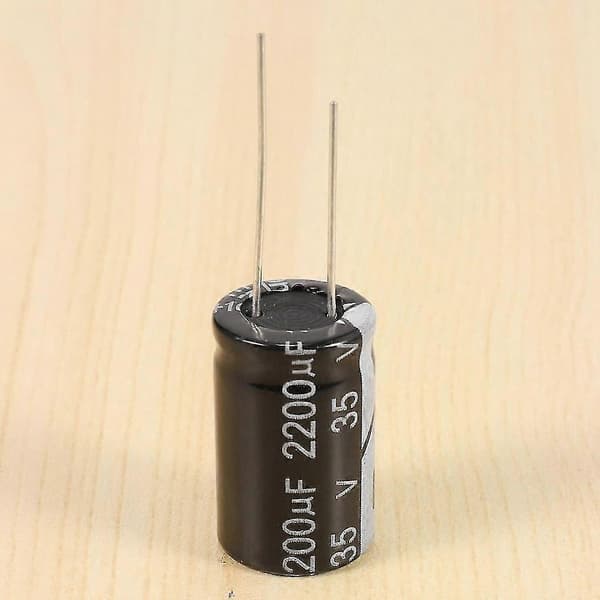10 st 2200uf 35v elektrolytkondensatorer i aluminium 16x26mm