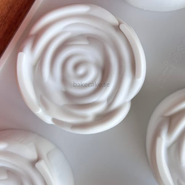 Rose-shaped Silicone Mold - 6pcs Pink Silicone Mold | Pink Baking Mold 150