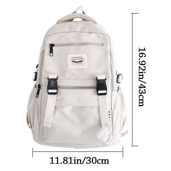 Vanntett nylon reiseveske skolesekk svart